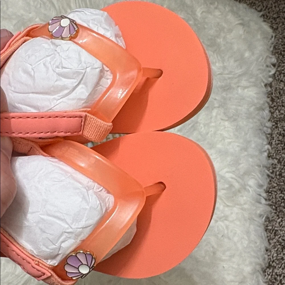 NWT Reef Light Pink Peach Parfait Toddler Little Charming Sandals Size 4